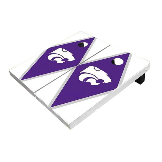 Kansas State Wildcats Purple And White Diamond All-Weather Cornhole Boards