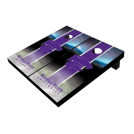 Kansas State Wildcats Field Purple Cornhole Boards