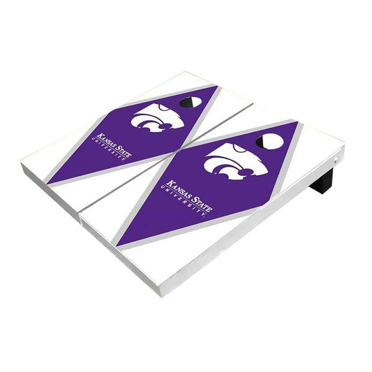 Kansas State Wildcats Purple And White Diamond All-Weather Cornhole Boards