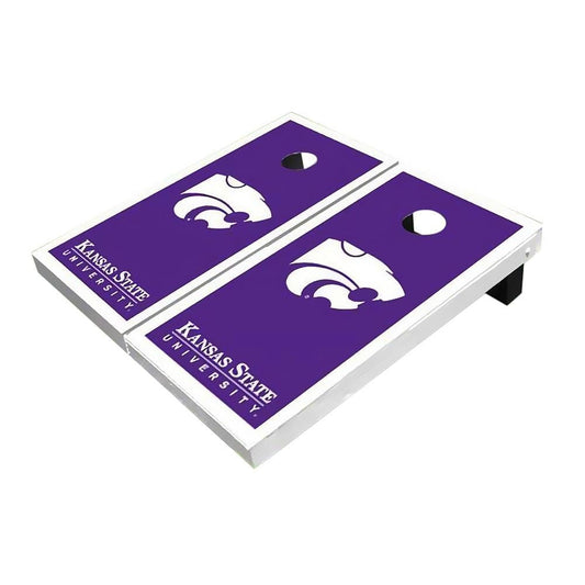 Kansas State Wildcats White All-Weather Cornhole Boards
