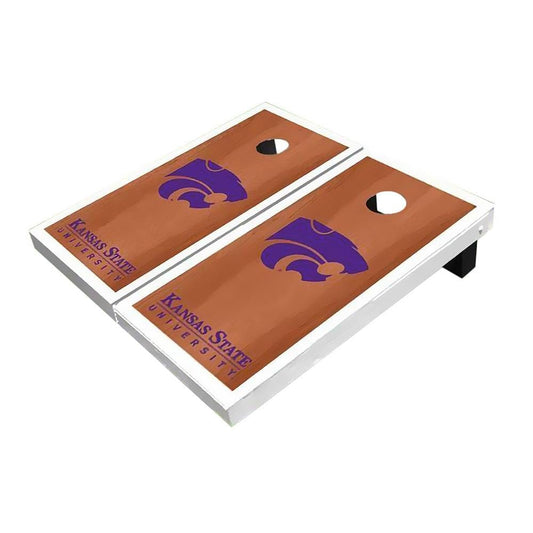 Kansas State Wildcats White Rosewood Cornhole Boards