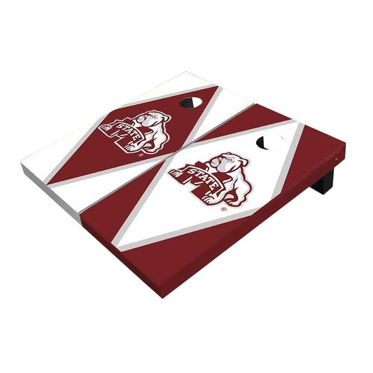 Mississippi State Bulldog Alternating Diamond All-Weather Cornhole Boards