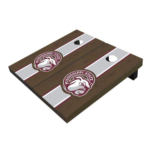 Mississippi State Bulldog Head Maroon Onyx All-Weather Cornhole Boards
