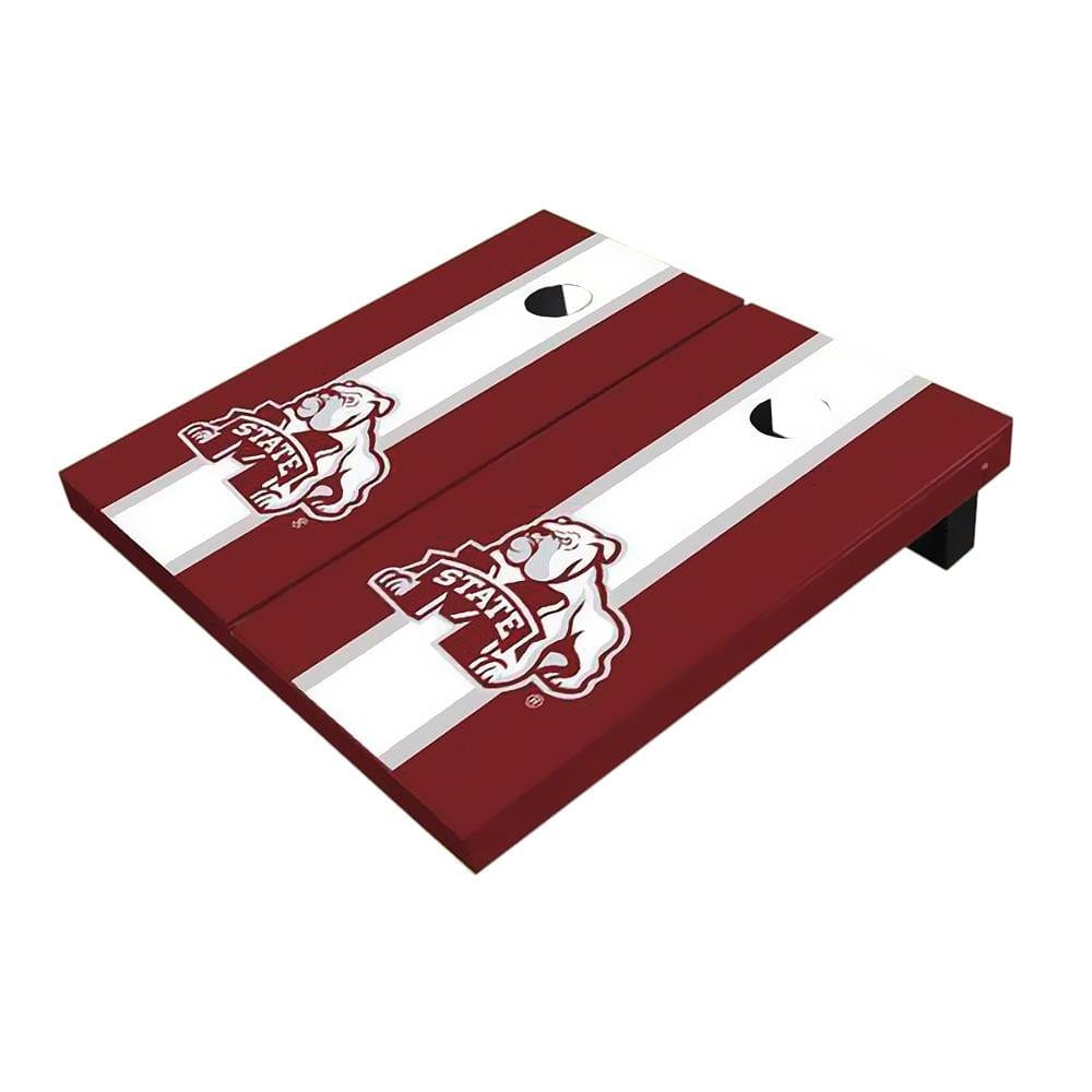 Mississippi State Bulldog White And Maroon All-Weather Cornhole Boards