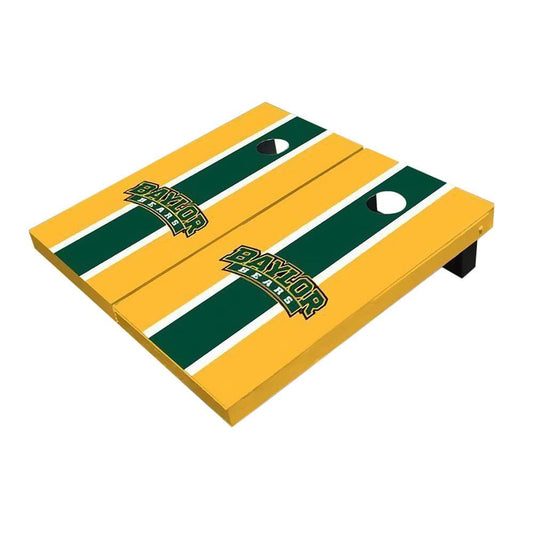 Baylor Arch Hunter Green And Yellow Cornhole Boards