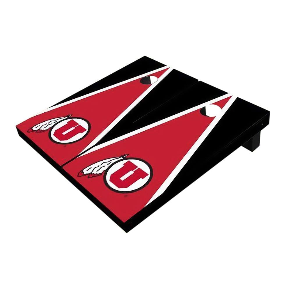 Utah Red And Black Triangle Cornhole Boards