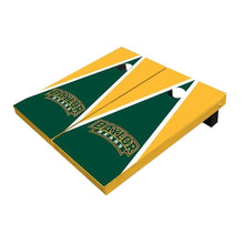 Baylor Arch Hunter Green And Yellow Triangle All-Weather Cornhole Boards
