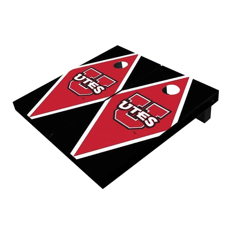 Utah Utes Red And Black Diamond All-Weather Cornhole Boards