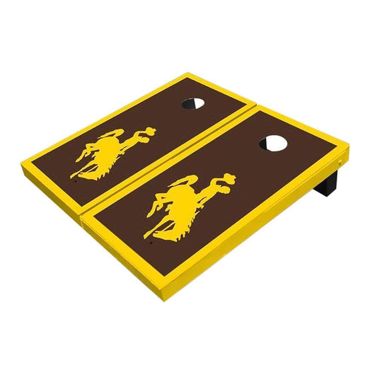 Wyoming Cowboys Brown All-Weather Cornhole Boards