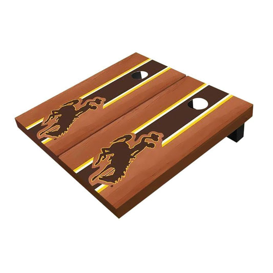 Wyoming Cowboys Brown Rosewood Cornhole Boards