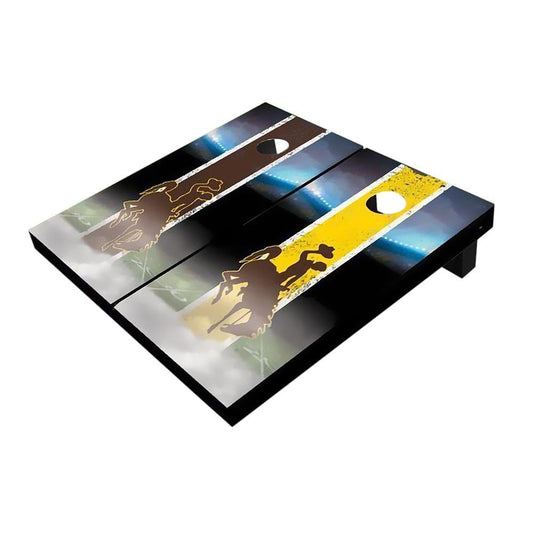 Wyoming Cowboys Field Alternating Cornhole Boards