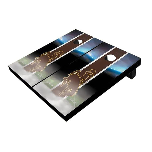 Wyoming Cowboys Field Brown Cornhole Boards