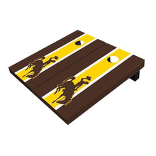 Wyoming Cowboys Gold And Browne Cornhole Boards
