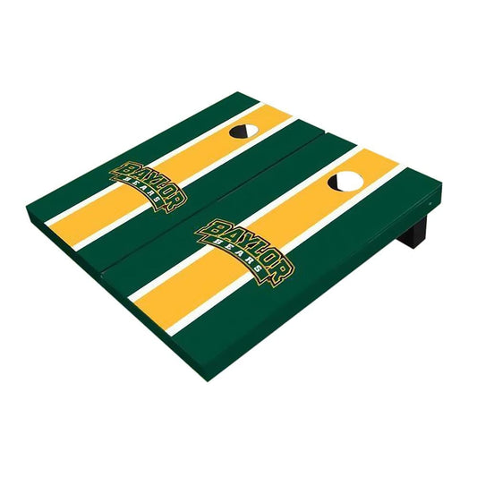 Baylor Arch Yellow And Hunter Green Cornhole Boards