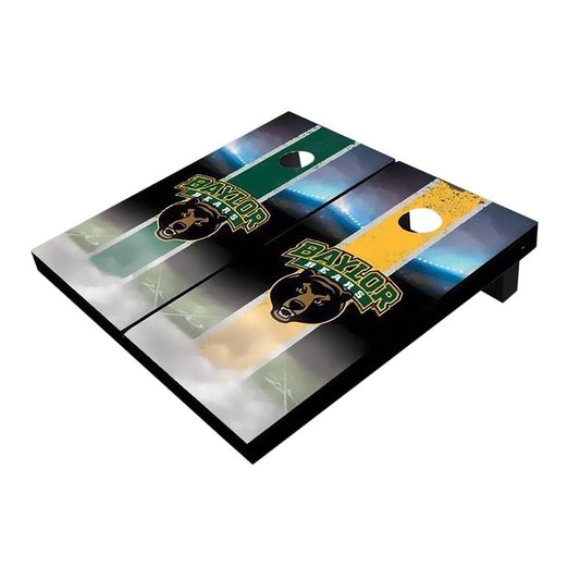 Baylor Bear Head Field Alternating Cornhole Boards