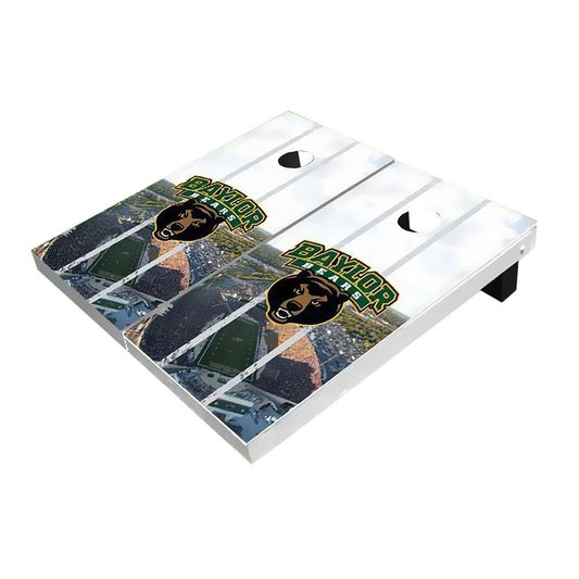 Baylor Bear Head Stadium Cornhole Boards
