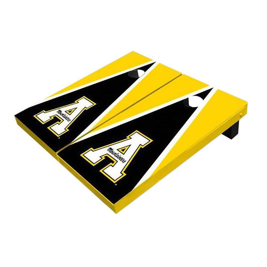 Appalachian State Black And Yellow Triangle Cornhole Boards