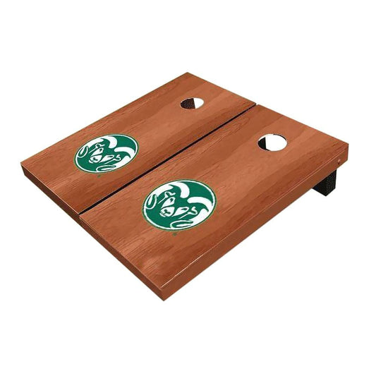 Colorado State Rams Solid Rosewood All-Weather Cornhole Boards
