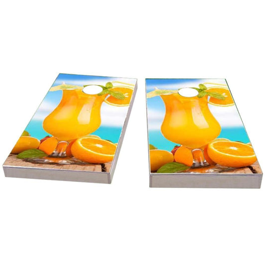 Orange Drink Cornhole Boards