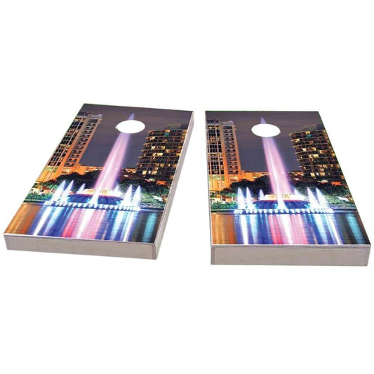 Orlando Lake Eola Fountain Cornhole Boards