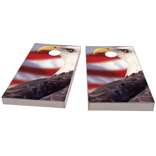 Patriotic Bald Eagle Cornhole Boards