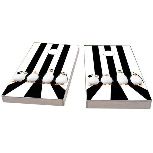 Penguin Lineup Cornhole Boards