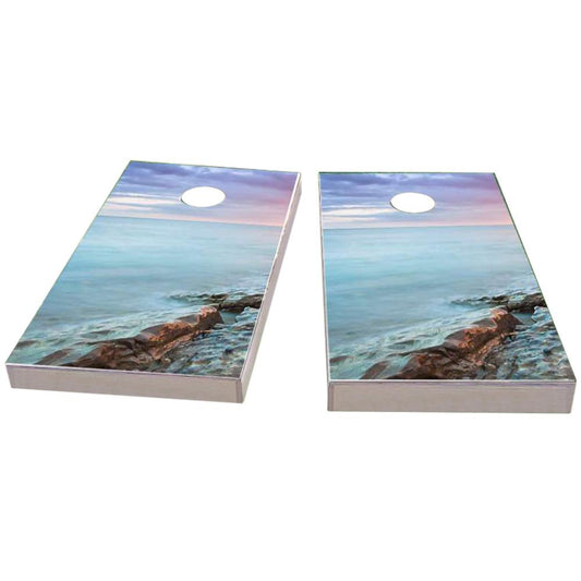 Pink Sky Cornhole Boards