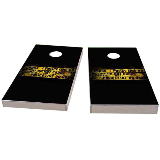 Police Line Do Not Cross Tape Cornhole Boards