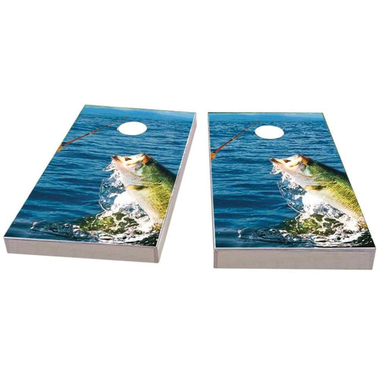 Bass Fishing Cornhole Boards