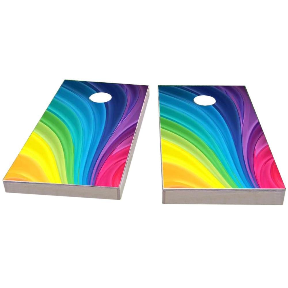 Rainbow Cornhole Boards