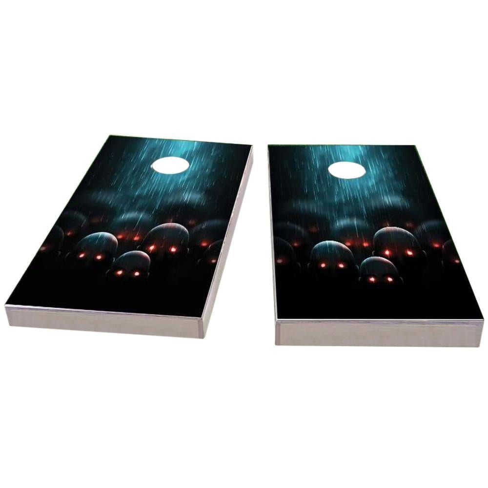 Red Eyed Apocalyptic Zombies Cornhole Boards
