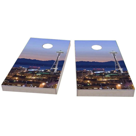 Seattles Space Needle Cornhole Boards