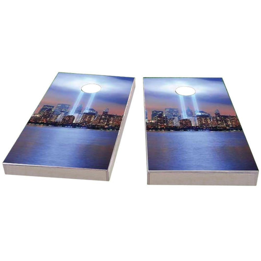 September 11th Light Memorial #1 Cornhole Boards