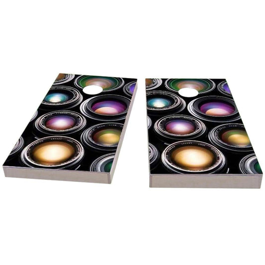 Camera Lenses Cornhole Boards