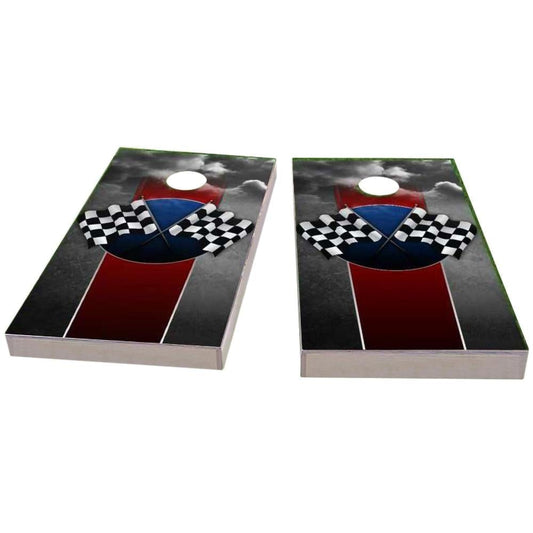 Checkered Flag 2 Cornhole Boards