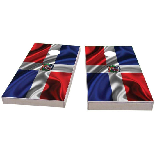 Dominican Flag Cornhole Boards