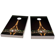 Eiffel Tower at Night in Paris France Cornhole Boards
