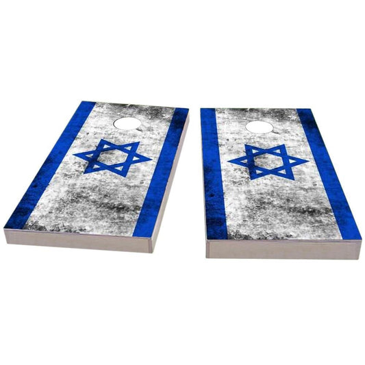 Israel Worn Flag Cornhole Boards