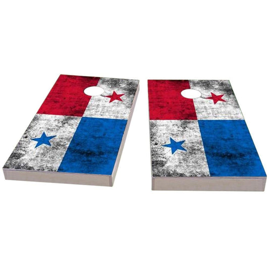 Panama Worn Flag Cornhole Boards