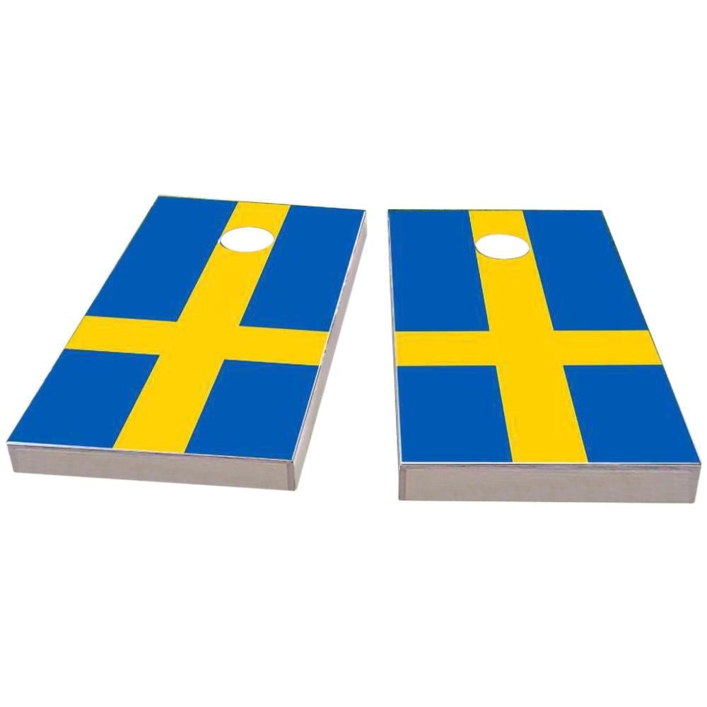 Sweden Flag Cornhole Boards