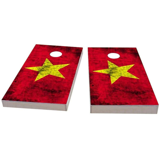 Vietnam Worn Flag All-Weather Cornhole