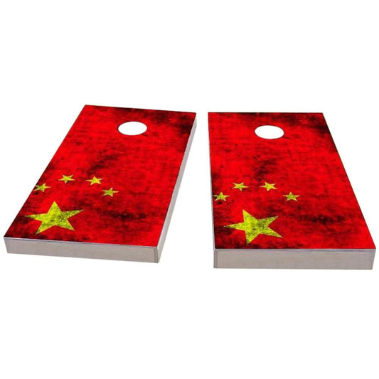 China Worn Flag Cornhole Boards