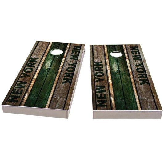 New York #2 Football Cornhole Boards