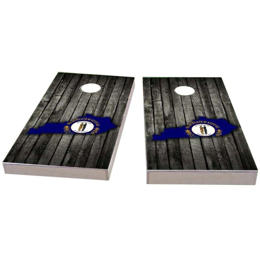 Kentucky Wood Slate & Map Cornhole Boards