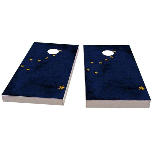 Alaska Worn Cornhole Boards