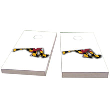 Maryland Outline (White) All-Weather Cornhole
