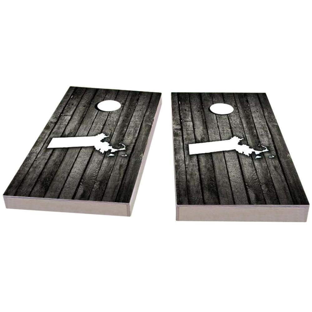 MassachuBoardsts Wood Slat Cornhole Boards