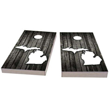 Michigan Wood Slat Cornhole Boards
