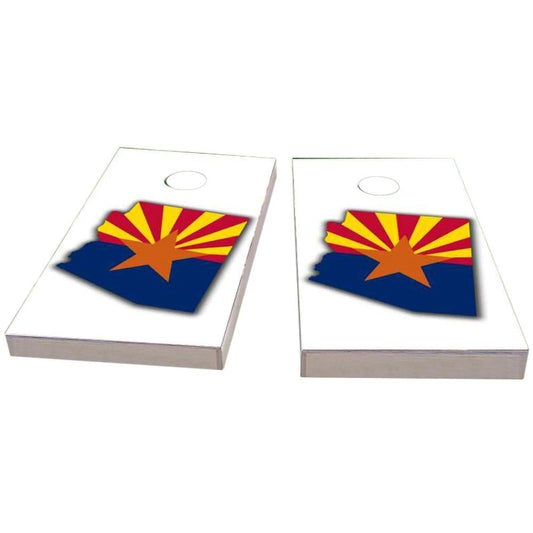 Arizona Outline (White) Cornhole Boards