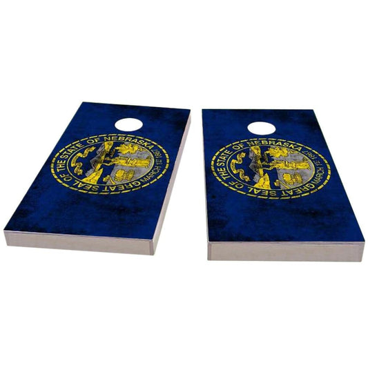 Nebraska Worn Cornhole Boards